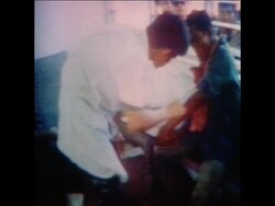 SYND 03/08/73  VICTIMS OF NEAK LUONG BOMBING ACCIDENT AFTERMATH Instructional Video
