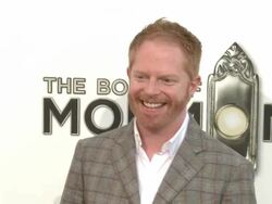 Jesse Tyler Ferguson at The Book Of Mormon Los Angeles Opening Night Stock Footage