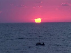 Fishermans Sunset Stock Footage
