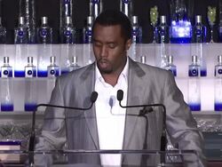 Sean 'Diddy' Combs Announces New Business Venture With Ciroc Vidka Stock Footage