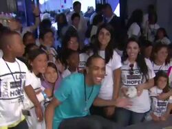 Matthew 'Mdot' Finley at the 4th Annual Please Mr. President Workshop And Fundraising Event Benefitting Children Mending Hearts at Los Angeles CA. (Footage by WireImage Video/GettyImages) Stock Footage