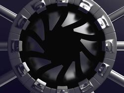 scifi entrance (1080p) Stock Footage