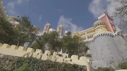 Portugal Sintra Pena Palace Lisbon Stock Footage