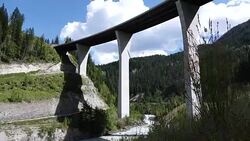 Kicking Horse Bridge Stock Footage