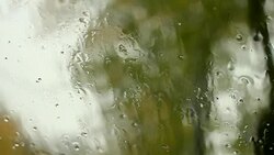 Sleet falling on the car window, reverse Stock Footage