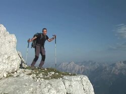 HD SLOW-MOTION: Mountaineering Stock Footage