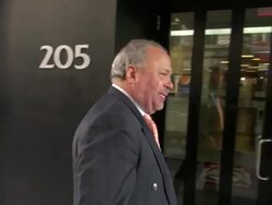 Bo Dietl at the 'Good Day New York' studio Stock Footage