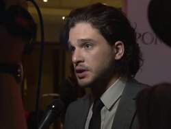 B-ROLL - Adewale Akinnuoye-Agbaje, Kit Harington at 'Pompeii' VIP screening Stock Footage