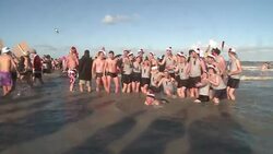 CLEAN : New Year's dip in Dunkirk News Clip