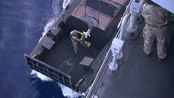 HMS Bulwark launches migrant rescue boat News Clip