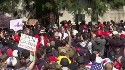 Hundreds rally over Coulter in California News Clip