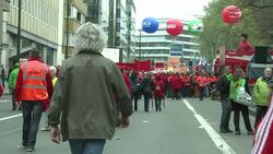 CLEAN : European demonstration against austerity in Brussels News Clip
