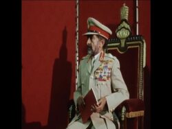 synd 24-7-70 HAILE SELASSIE AND ROSE KENNEDY AT OPENING OF THE KENNEDY MEMORIAL LIBRARY IN ADDIS ABABA News Clip
