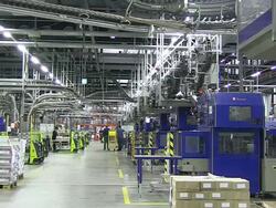 MS Worker working at newspaper printing office / Russelheim, Hesse, Germany Stock Footage