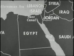 An illustrated map highlights Egypt and surrounding Middle Eastern countries. News Clip