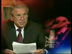 Bush calls for action on economic plan, eavesdropping law News Clip
