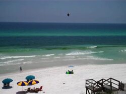 Flying A Kite on the Beach Stock Footage
