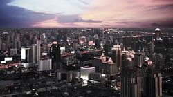 Bangkok city skyline Stock Footage