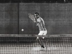 HD Super Slow-Mo: Tennis Player In Action Stock Footage