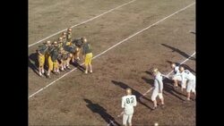 WS PAN HA American football players at line of scrimmage / United States Stock Footage
