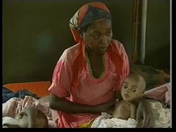 Geldof visits health clinic where drought victims receive aid News Clip