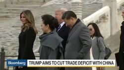 President Trump Aims to Cut Trade Deficit With China News Clip