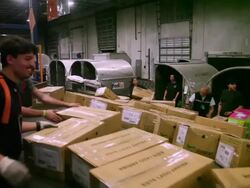 Fed Ex Braces For Its Busiest Day Of The Year On Cyber Monday Stock Footage