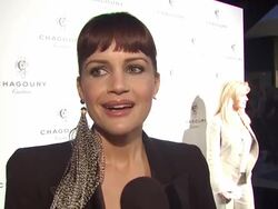 INTERVIEW: Carla Gugino on what brings her out tonight. (Footage by WireImage Video/GettyImages) Stock Footage