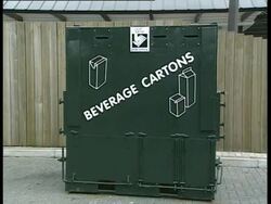 Recycling bins Stock Footage