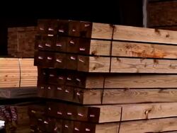 Wood Lumber for Construction Stock Footage