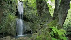 By the Waterfall Stock Footage