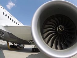 Boeing and Airbus Unveiling New Orders At Dubai Airshow Stock Footage