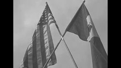US and Mexican flags News Clip