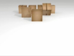 e-commerce fast shipping packages business Stock Footage