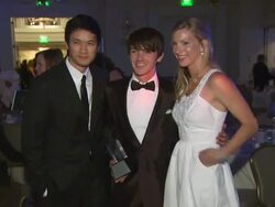 Drake Bell, Heather Morris at the The Inaugural Thirst Gala at Santa Monica CA. (Footage by WireImage Video/GettyImages) Stock Footage