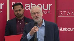 Jeremy Corbyn Campaigning in Swindon News Clip