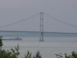 Mackinac bridge 5 - HD 1080/60i Stock Footage