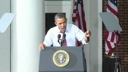 VOICED: Obama lucha por Virginia News Clip