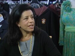INTERVIEW: Jany Temime on how good the cast have been looking after their costumes, Voldemort's costume at the Harry Potter Set Visit at Watford England. (Footage by WireImage Video/Getty Images Entertainment Video) Stock Footage