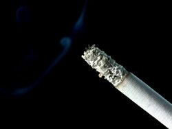 HD Super Slow-Mo: Smoking A Cigarette Stock Footage