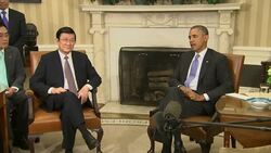 Obama meets Vietnamese counterpart Truong Tan Sang News Clip