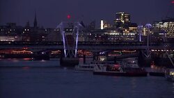 Southbank & Thames River at Night News Clip