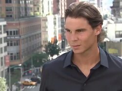 Bacardi Limited Celebrates Tennis Champion and Spokesperson for 'Champions Celebrate Responsibly' Campaign, Rafael Nadal Stock Footage