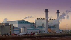 HD TIME LAPSE: Electrical Power Plant at Work Stock Footage