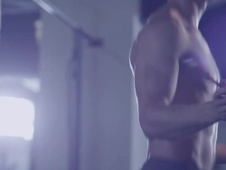 gym jump rope warm up Stock Footage