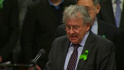 Members of the Newtown community, including the parent of a teacher killed in a school massacre a year ago, gathered at the National Cathedral for a vigil to remember those who lost their lives because of gun violence. (Dec. 12) News Clip