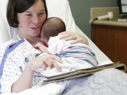 Mother With Newborn Stock Footage