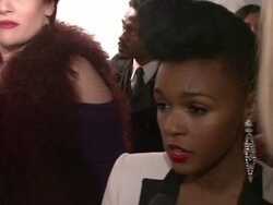 INTERVIEW: Janelle Monae on the AIDS epidemic at amfAR New York Gala To Kick Off Fall 2012 Fashion Week on 02/08/2012 in New York Stock Footage