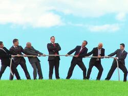 HD: Business Tug Of War Stock Footage
