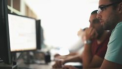 Developers at work. Stock Footage